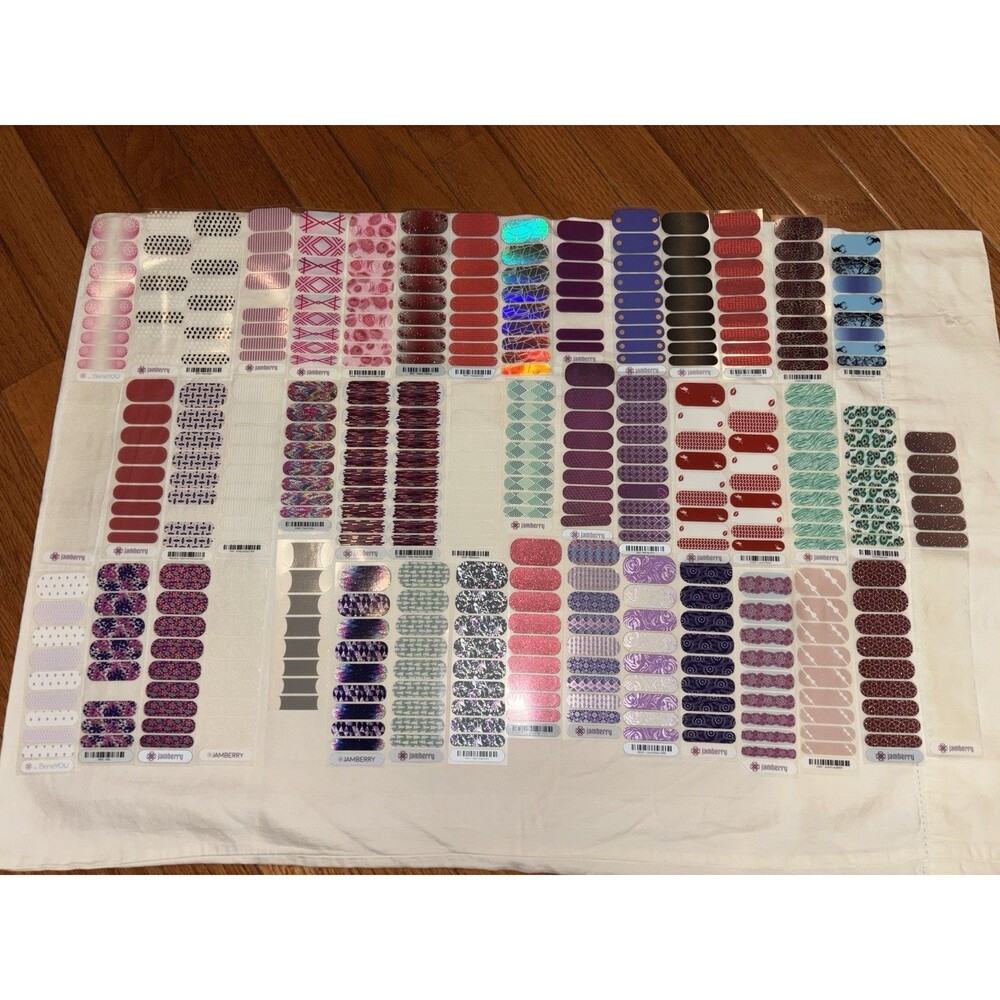 Huge Jamberry Nail Wraps Lot Retired
